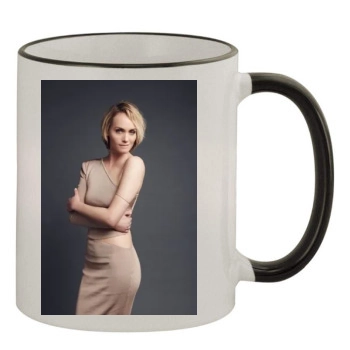 Amber Valletta 11oz Colored Rim & Handle Mug