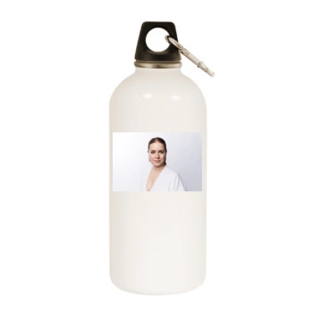 Amy Adams White Water Bottle With Carabiner