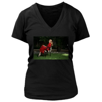 Amy Adams Women's Deep V-Neck TShirt