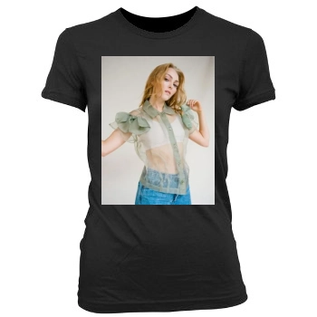 AnnaSophia Robb Women's Junior Cut Crewneck T-Shirt