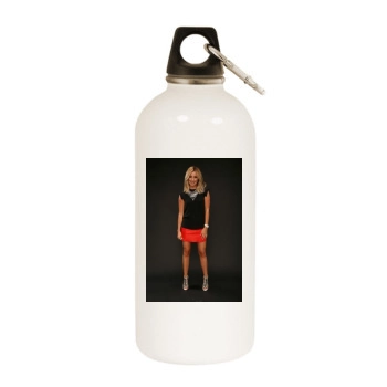 Ashley Tisdale White Water Bottle With Carabiner