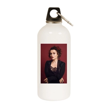 Helena Bonham Carter White Water Bottle With Carabiner