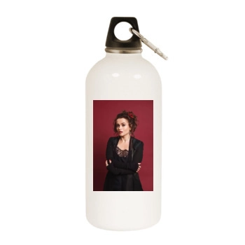 Helena Bonham Carter White Water Bottle With Carabiner