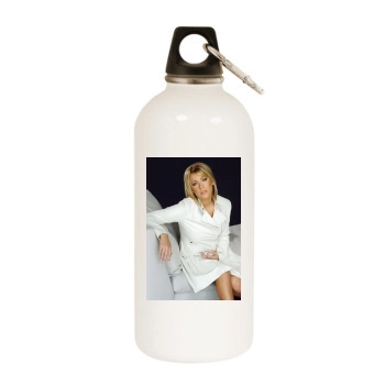 Farah Fath White Water Bottle With Carabiner