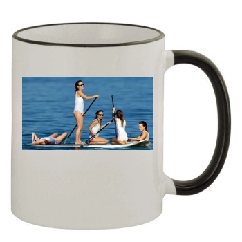 Olivia Wilde 11oz Colored Rim & Handle Mug