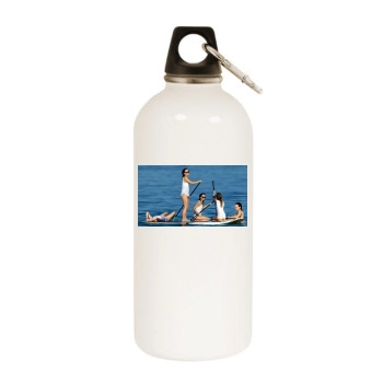 Olivia Wilde White Water Bottle With Carabiner