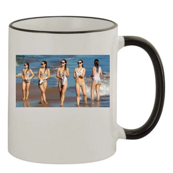 Olivia Wilde 11oz Colored Rim & Handle Mug