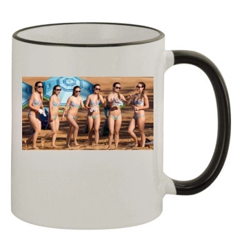 Olivia Wilde 11oz Colored Rim & Handle Mug