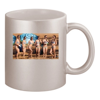 Olivia Wilde 11oz Metallic Silver Mug