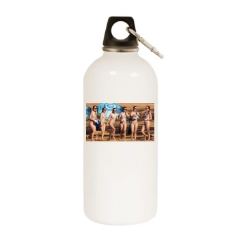 Olivia Wilde White Water Bottle With Carabiner