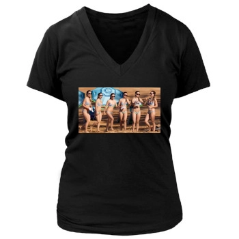 Olivia Wilde Women's Deep V-Neck TShirt