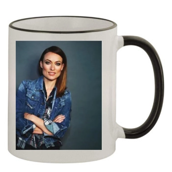 Olivia Wilde 11oz Colored Rim & Handle Mug