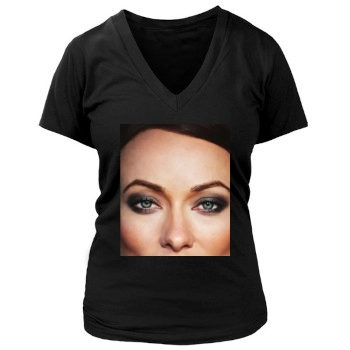 Olivia Wilde Women's Deep V-Neck TShirt