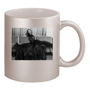 Olivia Wilde 11oz Metallic Silver Mug