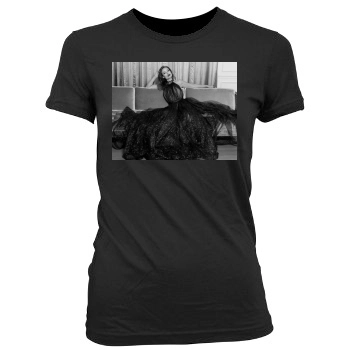 Olivia Wilde Women's Junior Cut Crewneck T-Shirt