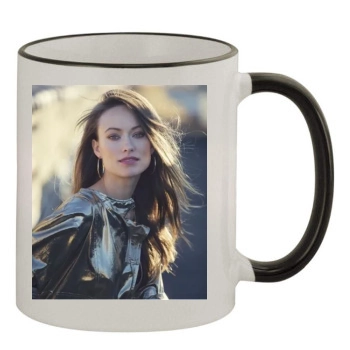 Olivia Wilde 11oz Colored Rim & Handle Mug