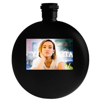 Olivia Wilde Round Flask