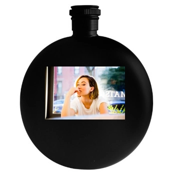 Olivia Wilde Round Flask