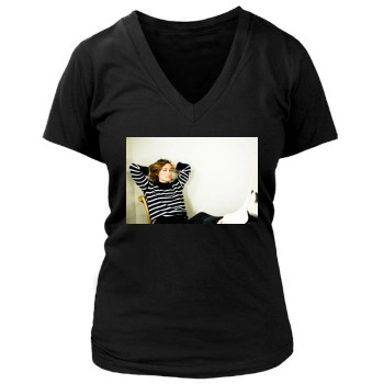 Olivia Wilde Women's Deep V-Neck TShirt