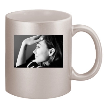 Olivia Wilde 11oz Metallic Silver Mug