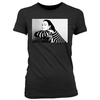 Olivia Wilde Women's Junior Cut Crewneck T-Shirt