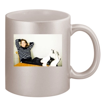 Olivia Wilde 11oz Metallic Silver Mug