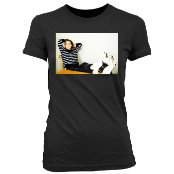 Olivia Wilde Women's Junior Cut Crewneck T-Shirt