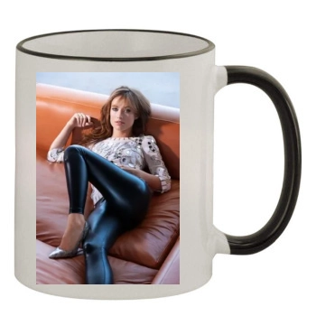 Olivia Wilde 11oz Colored Rim & Handle Mug