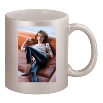 Olivia Wilde 11oz Metallic Silver Mug