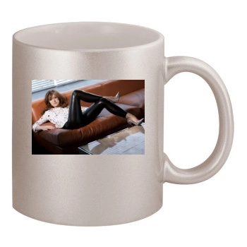 Olivia Wilde 11oz Metallic Silver Mug