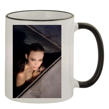 Olivia Wilde 11oz Colored Rim & Handle Mug