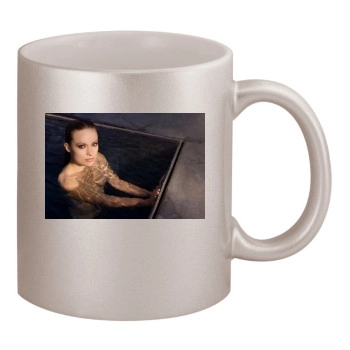 Olivia Wilde 11oz Metallic Silver Mug