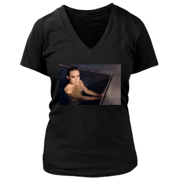 Olivia Wilde Women's Deep V-Neck TShirt