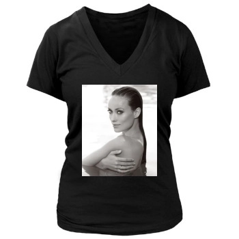 Olivia Wilde Women's Deep V-Neck TShirt