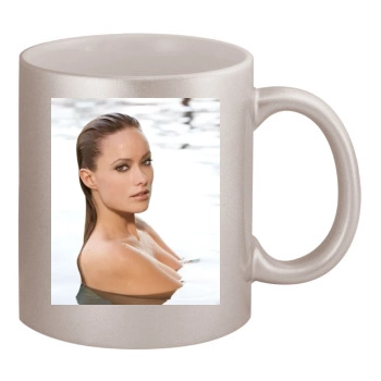 Olivia Wilde 11oz Metallic Silver Mug