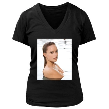 Olivia Wilde Women's Deep V-Neck TShirt