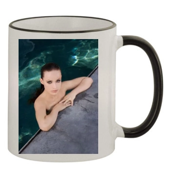 Olivia Wilde 11oz Colored Rim & Handle Mug