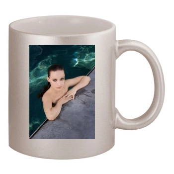 Olivia Wilde 11oz Metallic Silver Mug