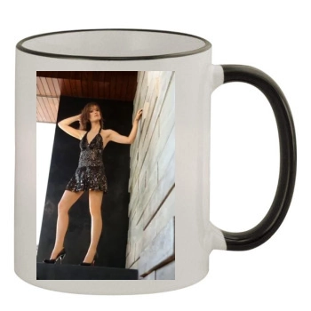 Olivia Wilde 11oz Colored Rim & Handle Mug