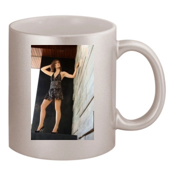 Olivia Wilde 11oz Metallic Silver Mug