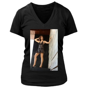 Olivia Wilde Women's Deep V-Neck TShirt