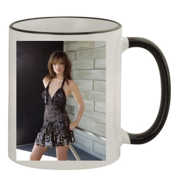 Olivia Wilde 11oz Colored Rim & Handle Mug