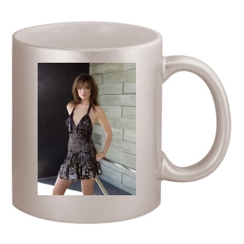 Olivia Wilde 11oz Metallic Silver Mug