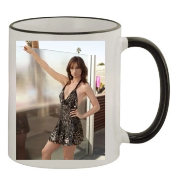 Olivia Wilde 11oz Colored Rim & Handle Mug