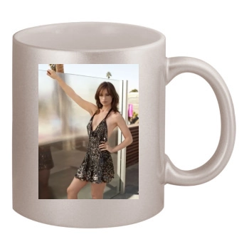 Olivia Wilde 11oz Metallic Silver Mug