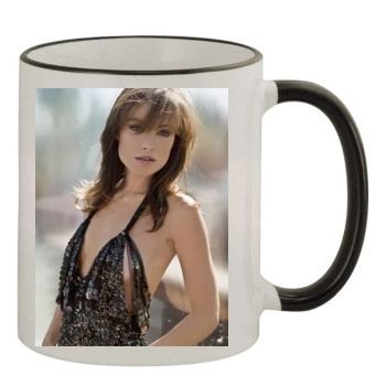 Olivia Wilde 11oz Colored Rim & Handle Mug