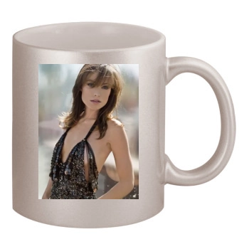 Olivia Wilde 11oz Metallic Silver Mug