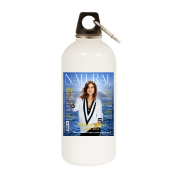 Olivia Wilde White Water Bottle With Carabiner