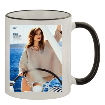 Olivia Wilde 11oz Colored Rim & Handle Mug