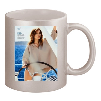 Olivia Wilde 11oz Metallic Silver Mug